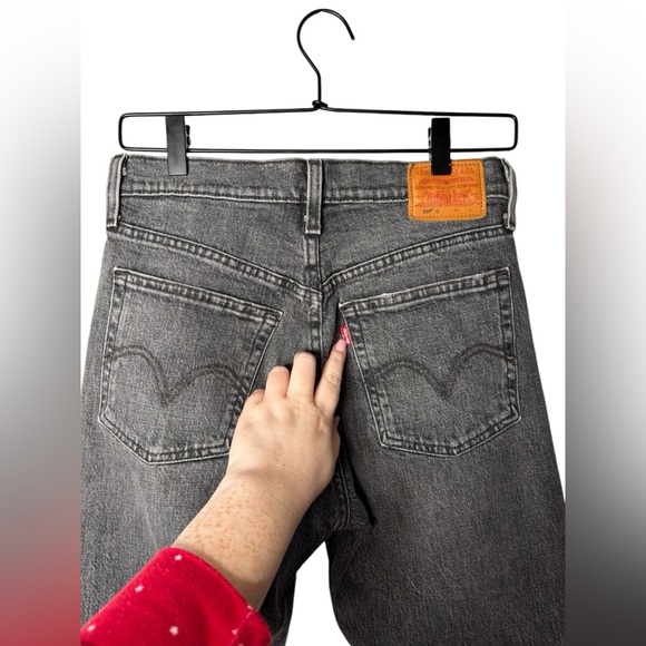 Levi’s Premium 501 Skinny Jeans in Coal Black size 26 - Picture 5 of 10